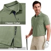 image:imageM MAELREG Mens Golf Shirt Short Sleeve Moisture Wicking Slim Fit Performance Casual Roma Knit Golf Polo Shirts for MenGreen Grey
