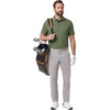 image:imageM MAELREG Mens Golf Shirt Short Sleeve Moisture Wicking Slim Fit Performance Casual Roma Knit Golf Polo Shirts for MenGreen Grey