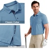 image:imageM MAELREG Mens Golf Shirt Short Sleeve Moisture Wicking Slim Fit Performance Casual Roma Knit Golf Polo Shirts for MenLight Blue