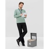 image:imageM MAELREG Mens Golf Shirts Collarless Performance Long Sleeve Henley PolosBerry Green