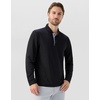 image:imageM MAELREG Mens Golf Shirts Collarless Performance Long Sleeve Henley PolosBlack