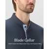 image:imageM MAELREG Mens Golf Shirts Collarless Performance Long Sleeve Henley PolosDark Grey