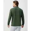 image:imageM MAELREG Mens Golf Shirts Collarless Performance Long Sleeve Henley PolosOlive Green