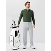 image:imageM MAELREG Mens Golf Shirts Collarless Performance Long Sleeve Henley PolosOlive Green