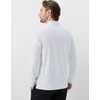 image:imageM MAELREG Mens Golf Shirts Collarless Performance Long Sleeve Henley PolosWhite