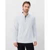 image:imageM MAELREG Mens Golf Shirts Collarless Performance Long Sleeve Henley PolosWhite