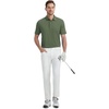 image:imageM MAELREG Mens Golf Shirts Moisture Wicking Dry Fit Business Casual Stretch Jacquard Short Sleeve Golf Polo Shirts for MenBeryl Green