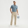 image:imageM MAELREG Mens Golf Shirts Moisture Wicking Dry Fit Business Casual Stretch Jacquard Short Sleeve Golf Polo Shirts for MenBlue Flower