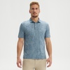 image:imageM MAELREG Mens Golf Shirts Moisture Wicking Dry Fit Business Casual Stretch Jacquard Short Sleeve Golf Polo Shirts for MenBlue Flower