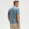 image:imageM MAELREG Mens Golf Shirts Moisture Wicking Dry Fit Business Casual Stretch Jacquard Short Sleeve Golf Polo Shirts for MenBlue Flower