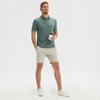 image:imageM MAELREG Mens Golf Shirts Moisture Wicking Dry Fit Business Casual Stretch Jacquard Short Sleeve Golf Polo Shirts for MenGreen Leaf