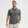 image:imageM MAELREG Mens Golf Shirts Moisture Wicking Dry Fit Business Casual Stretch Jacquard Short Sleeve Golf Polo Shirts for MenGrey Pineapple