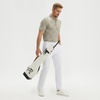 image:imageM MAELREG Mens Golf Shirts Moisture Wicking Dry Fit Business Casual Stretch Jacquard Short Sleeve Golf Polo Shirts for MenKakhi Flower