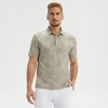 image:imageM MAELREG Mens Golf Shirts Moisture Wicking Dry Fit Business Casual Stretch Jacquard Short Sleeve Golf Polo Shirts for MenKakhi Flower