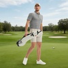 image:imageM MAELREG Mens Golf Shirts Moisture Wicking Dry Fit Business Casual Stretch Jacquard Short Sleeve Golf Polo Shirts for MenLight Grey Flower