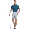 image:imageM MAELREG Mens Golf Shirts Moisture Wicking Dry Fit Business Casual Stretch Jacquard Short Sleeve Golf Polo Shirts for MenLyons Blue