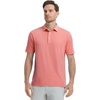 image:imageM MAELREG Mens Golf Shirts Moisture Wicking Dry Fit Business Casual Stretch Jacquard Short Sleeve Golf Polo Shirts for MenPeach Pink