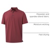 image:imageM MAELREG Mens Golf Shirts Moisture Wicking Dry Fit Business Casual Stretch Jacquard Short Sleeve Golf Polo Shirts for MenWine