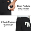 image:imageM MAELREG Mens Golf Shorts Flat Front 7 Lightweight Stretch Quick Dry Dress Work Mens Casual Shorts with 4 Pockets7black