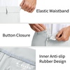 image:imageM MAELREG Mens Golf Shorts Flat Front 7 Lightweight Stretch Quick Dry Dress Work Mens Casual Shorts with 4 Pockets7glacier Grey