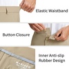 image:imageM MAELREG Mens Golf Shorts Flat Front 7 Lightweight Stretch Quick Dry Dress Work Mens Casual Shorts with 4 Pockets7khaki