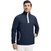 image:imageM MAELREG Mens Half Button Golf Pullover for Men with Pockets Mock Neck Sports Dry Fit Lightweight Long Sleeve Mens PulloverNavy