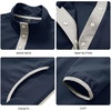 image:imageM MAELREG Mens Half Button Golf Pullover for Men with Pockets Mock Neck Sports Dry Fit Lightweight Long Sleeve Mens PulloverNavy
