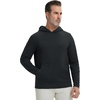 image:imageM MAELREG Mens Hoodies Pullover Lightweight Moisture Wicking Dry Fit Casual Athletic Hooded Sweatshirts with Kangaroo PocketBlack