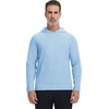 image:imageM MAELREG Mens Hoodies Pullover Lightweight Moisture Wicking Dry Fit Casual Athletic Hooded Sweatshirts with Kangaroo PocketLight Blue