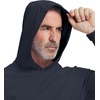 image:imageM MAELREG Mens Hoodies Pullover Lightweight Moisture Wicking Dry Fit Casual Athletic Hooded Sweatshirts with Kangaroo PocketNavy