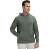image:imageM MAELREG Mens Hoodies Pullover Lightweight Moisture Wicking Dry Fit Casual Athletic Hooded Sweatshirts with Kangaroo PocketOlive Green