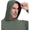image:imageM MAELREG Mens Hoodies Pullover Lightweight Moisture Wicking Dry Fit Casual Athletic Hooded Sweatshirts with Kangaroo PocketOlive Green