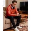 image:imageM MAELREG Mens Hoodies Pullover Lightweight Moisture Wicking Dry Fit Casual Athletic Hooded Sweatshirts with Kangaroo PocketOrange