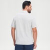 image:imageM MAELREG Mens Jacquard Stripe Golf Shirts Quick Dry Performance Short Sleeve Moisture Wicking Polo Shirt for MenLight Gery White