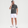 image:imageM MAELREG Mens Jacquard Stripe Golf Shirts Quick Dry Performance Short Sleeve Moisture Wicking Polo Shirt for MenLight and Dark Grey