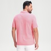 image:imageM MAELREG Mens Jacquard Stripe Golf Shirts Quick Dry Performance Short Sleeve Moisture Wicking Polo Shirt for MenPink Coral White