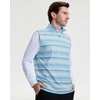 image:imageM MAELREG Mens Print Golf Vest Quarter Zip Sleeveless 14 Zip PulloverBlue Ethnic