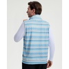 image:imageM MAELREG Mens Print Golf Vest Quarter Zip Sleeveless 14 Zip PulloverBlue Ethnic