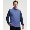 image:imageM MAELREG Mens Print Golf Vest Quarter Zip Sleeveless 14 Zip PulloverCobalt Wave