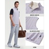 image:imageM MAELREG Mens Print Golf Vest Quarter Zip Sleeveless 14 Zip PulloverColorful Hexagon