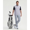 image:imageM MAELREG Mens Print Golf Vest Quarter Zip Sleeveless 14 Zip PulloverColorful Hexagon