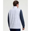 image:imageM MAELREG Mens Print Golf Vest Quarter Zip Sleeveless 14 Zip PulloverGrey Irregular Shape