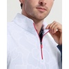 image:imageM MAELREG Mens Print Golf Vest Quarter Zip Sleeveless 14 Zip PulloverGrey Irregular Shape