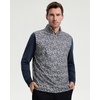 image:imageM MAELREG Mens Print Golf Vest Quarter Zip Sleeveless 14 Zip PulloverGreyWine Camo