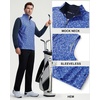 image:imageM MAELREG Mens Print Golf Vest Quarter Zip Sleeveless 14 Zip PulloverLine Animal