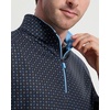 image:imageM MAELREG Mens Print Golf Vest Quarter Zip Sleeveless 14 Zip PulloverNavy Flower