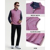 image:imageM MAELREG Mens Print Golf Vest Quarter Zip Sleeveless 14 Zip PulloverRed Navy Flower