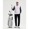 image:imageM MAELREG Mens Print Golf Vest Quarter Zip Sleeveless 14 Zip PulloverWhite Polka Dots