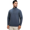 image:imageM MAELREG Mens Quarter Zip Pullover Fleece Lined Mock Neck Long Sleeve Golf Pullovers 14 Zip Thermal Sweatshirt for MenBluish Grey