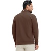 image:imageM MAELREG Mens Quarter Zip Pullover Fleece Lined Mock Neck Long Sleeve Golf Pullovers 14 Zip Thermal Sweatshirt for MenCoffee Brown